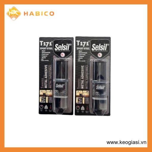 KEO AB EPOXY DÁN THÉP – T171 STEEL EPOXY 5MIN. SYRINGE 24ML