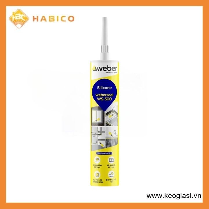 Keo Trám Silicone Gốc Acid Weberseal WS-300