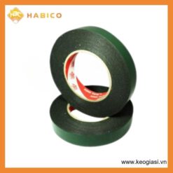 Băng Keo 2 Mặt Mút Đen 7m