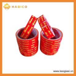Băng Keo Dán Chúc Mừng Năm Mới Lõi 4mm - 71m