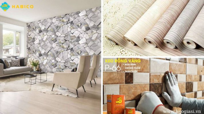 Các bước thực hiện dán giấy dán tường đẹp và bền