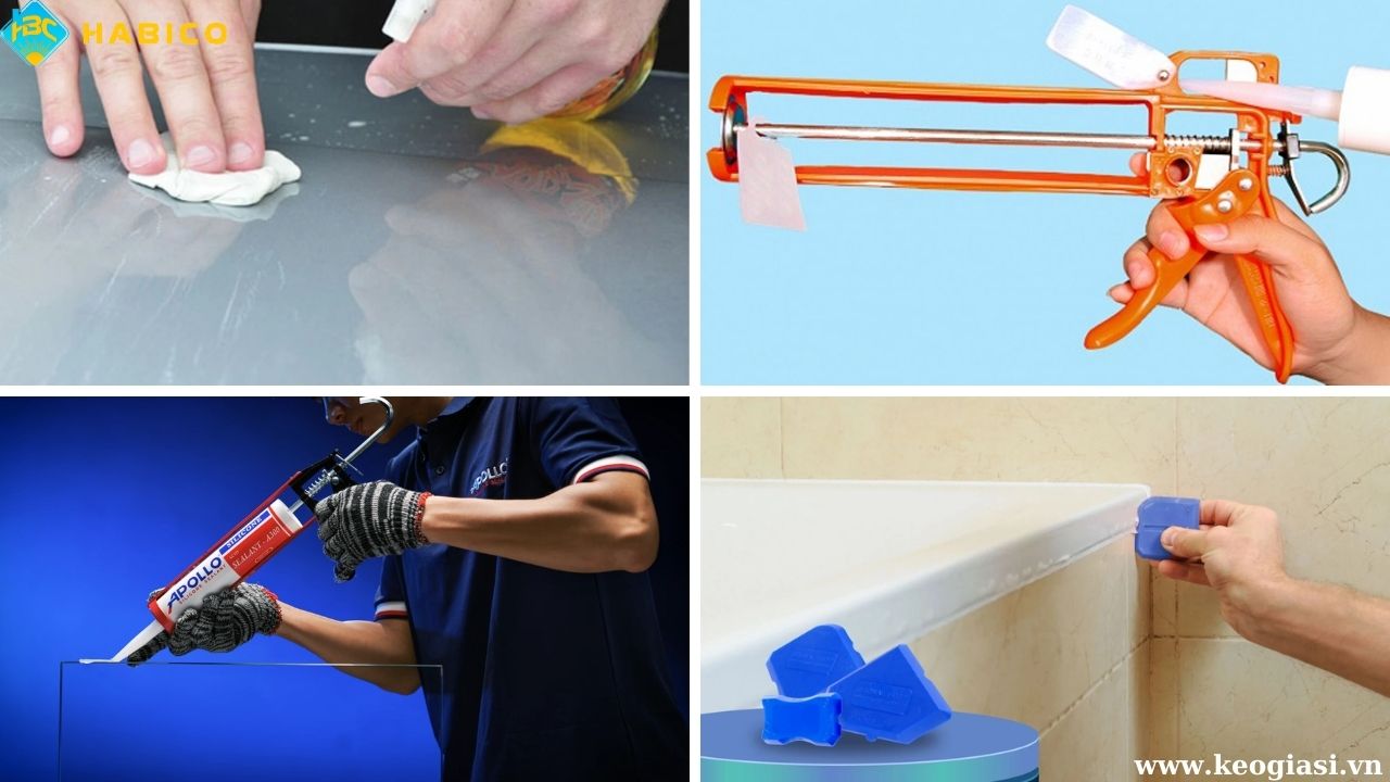 Cách Bắn Keo Silicone Đẹp Bằng Súng Bắn Keo Chuyên Dụng