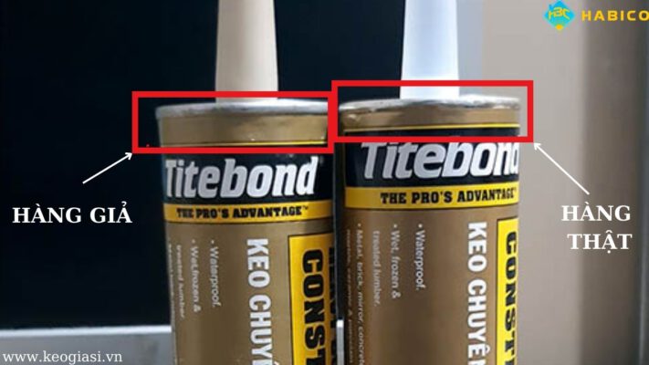 Cách phân biệt keo Titebond thật và giả