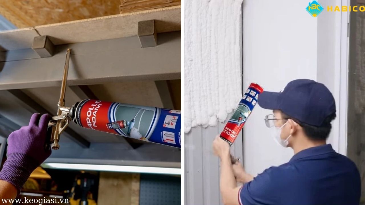 Cách sử dụng keo bọt nở Apollo hiệu quả