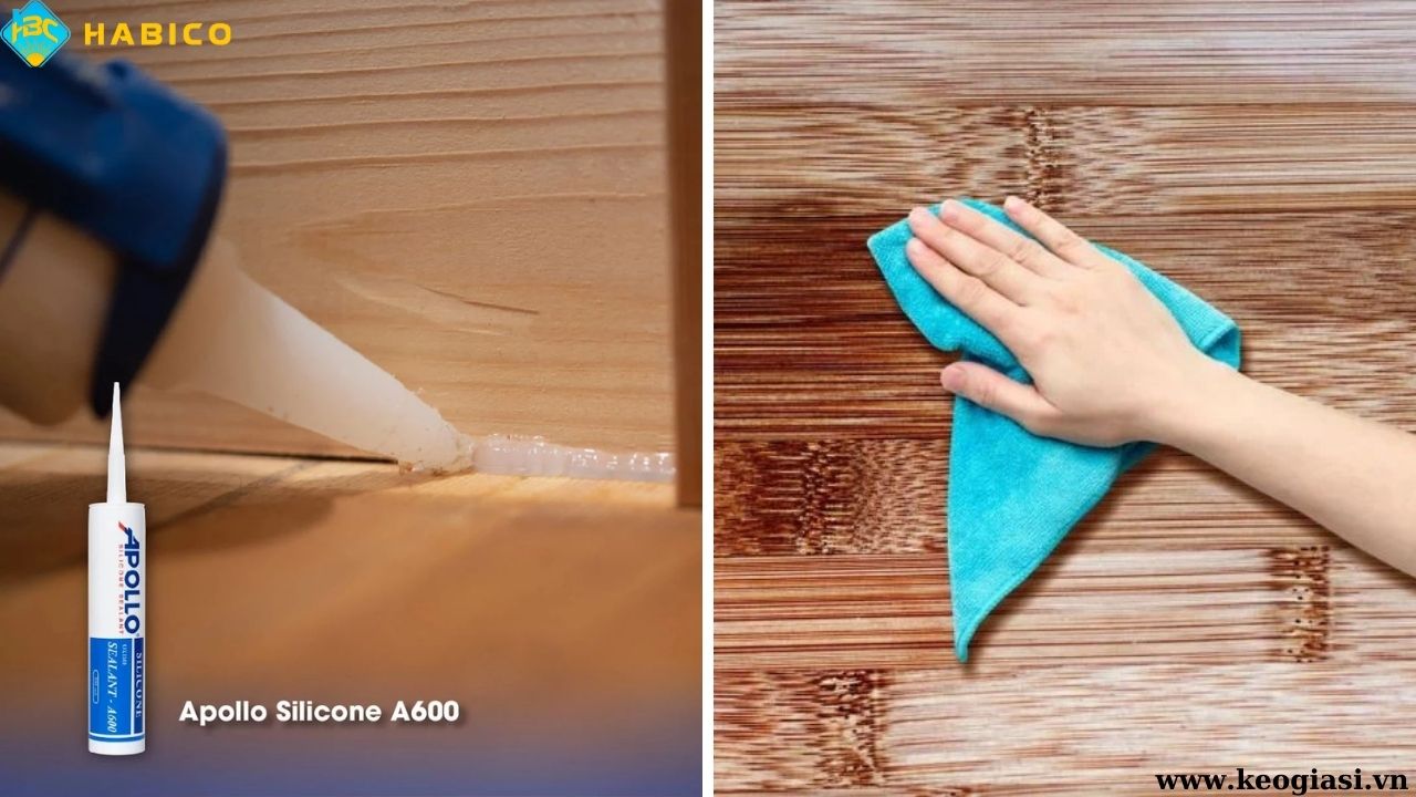 Cách tẩy keo silicone trên gỗ