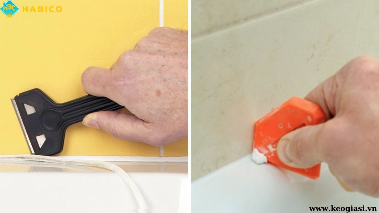 Cách tẩy keo silicone trên tường bê tông