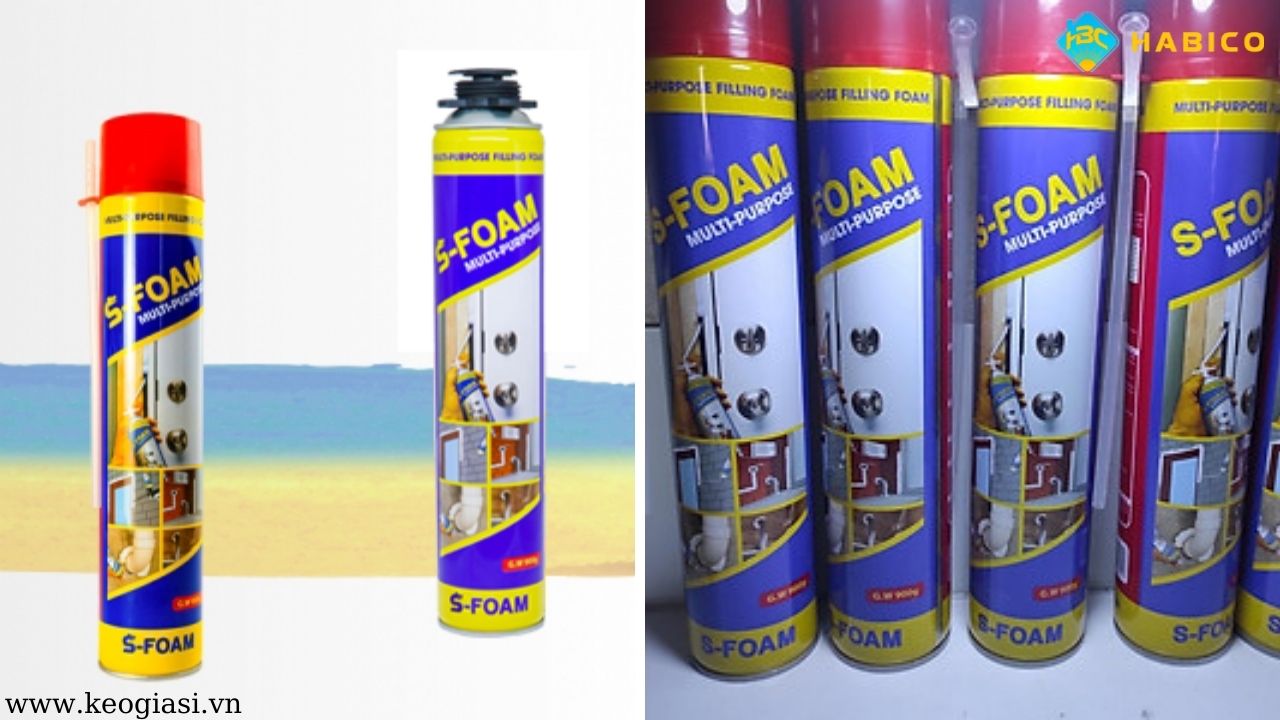 Keo Bọt Nở Cách Nhiệt S-Foam
