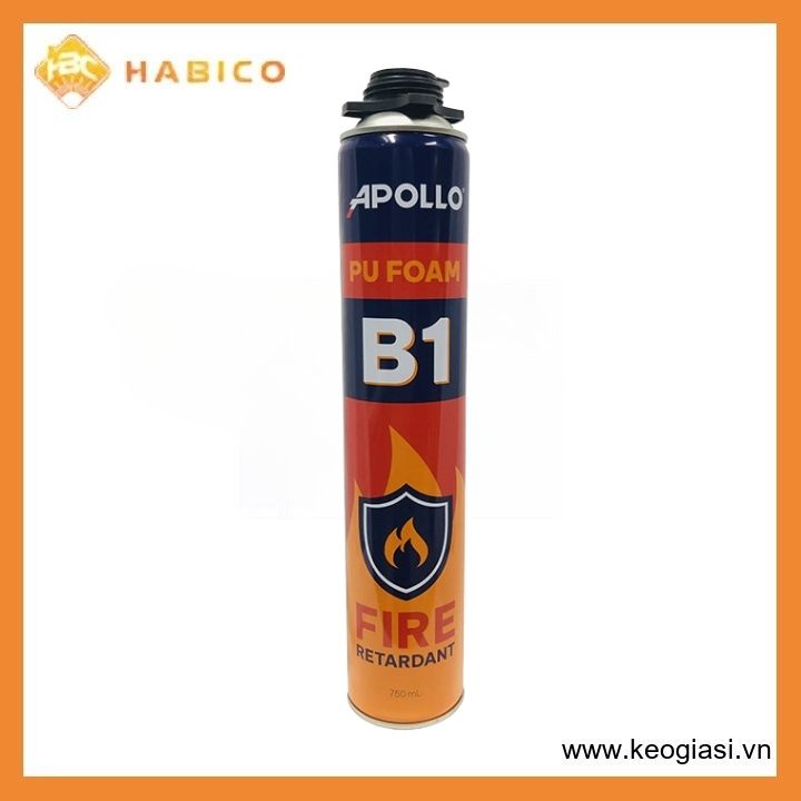Keo Bọt Nở Chống Cháy Apollo PU Foam B1