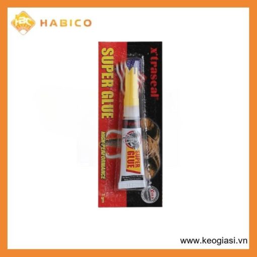 Keo Con Voi Xtraseal Super Glue 3gr Dạng Vỉ 12 Tuýp