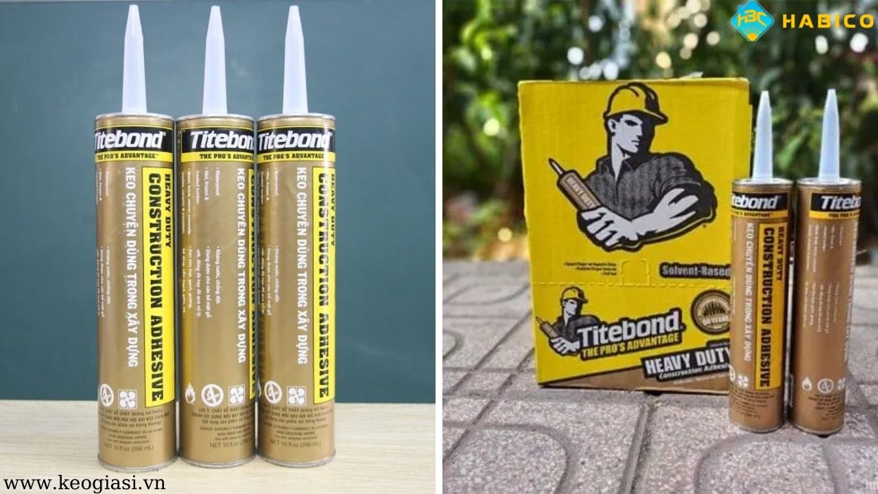Keo Dán Đa Năng Xây Dựng Titebond Vàng