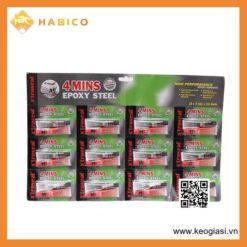 Keo Dán Thép AB Xtraseal 4 Minutes Epoxy Steel Dây 2x17mlx12