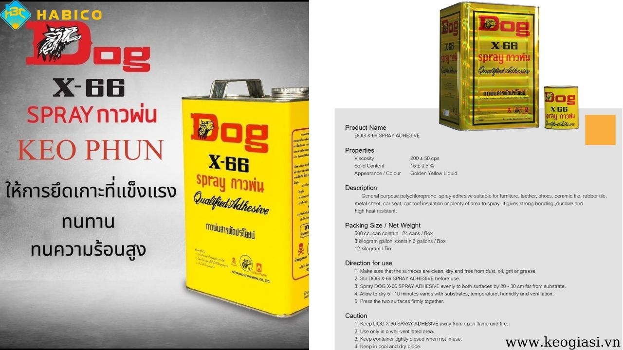 Keo Phun Con Chó X66