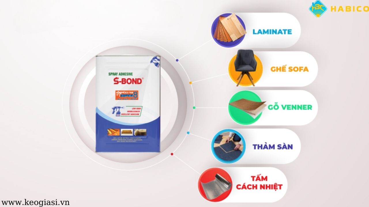 Keo Phun Rồng Vàng Sbond Super 8