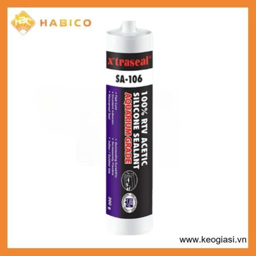Keo Silicone Acetic 100% Dán Bể Cá RTV Xtraseal SA-106 300gr