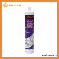 Keo Silicone Axit Dán Nhôm Kính Bề Mặt Các Loại S-A1 Xtraseal Acetoxy 100% RTV (Màu Trắng)