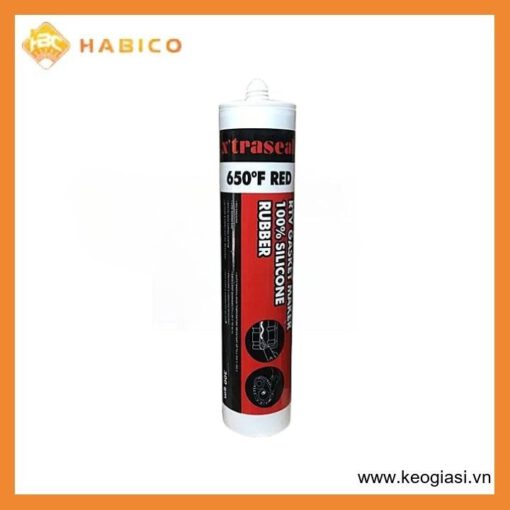 Keo Tạo Ron Gioăng Chịu Nhiệt Xtraseal 650F Red RTV Silicone 300gr