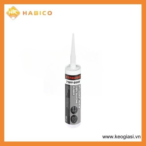 Keo Tạo Ron Gioăng Chịu Nhiệt Xtraseal 750F Gray RTV Silicone 300gr
