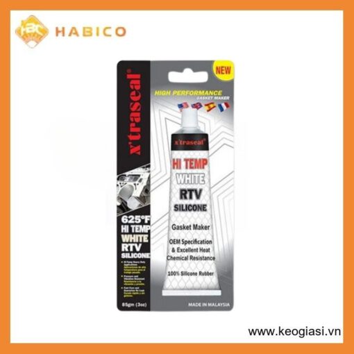 Keo Thế Ron Xtraseal 625F 85gr White RTV Màu Trắng Dạng Tuýp