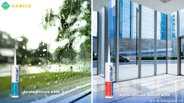 Keo dán cửa nhôm kính Apollo Silicone