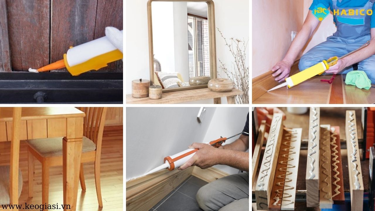 Keo dán gỗ kết dính những vật liệu nào