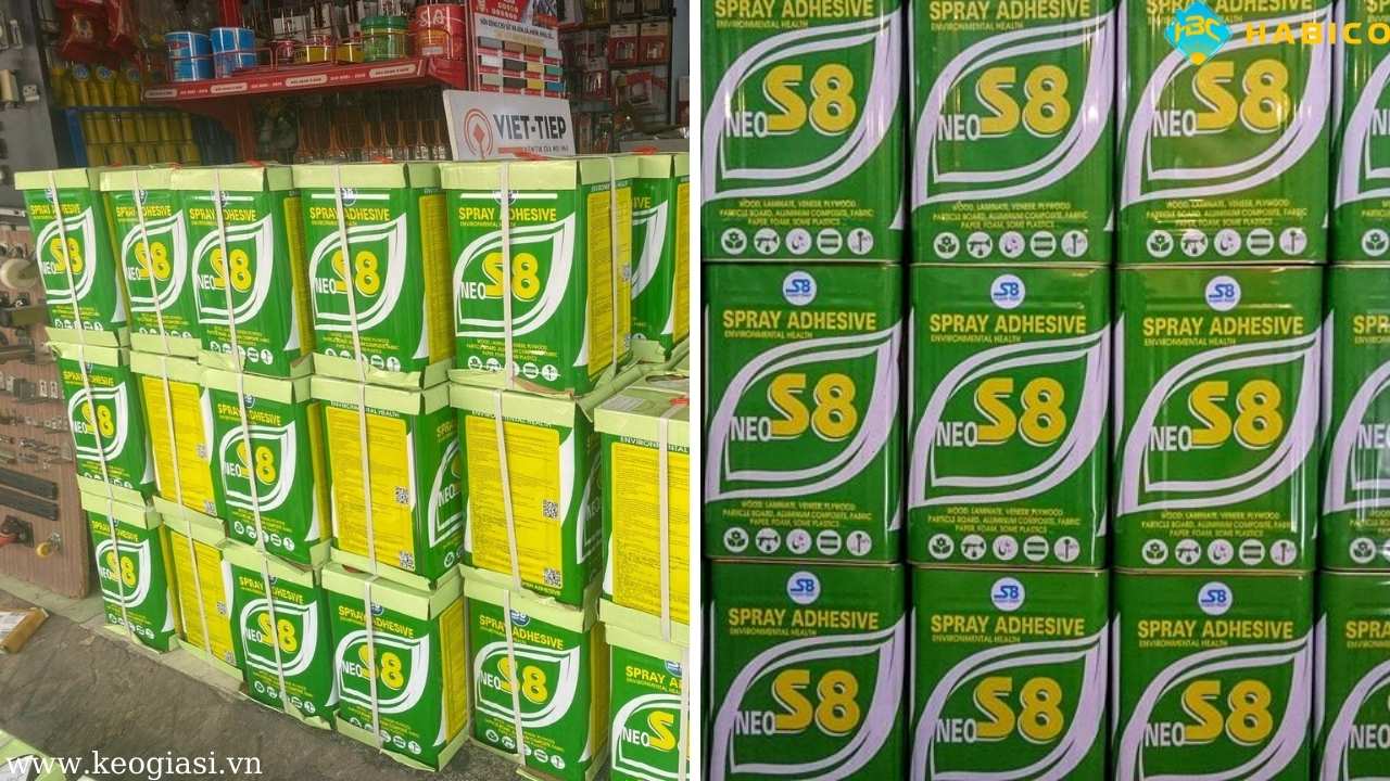 Keogiasi phân phối Keo Phun S8 chính hãng, giá tốt tại TPHCM
