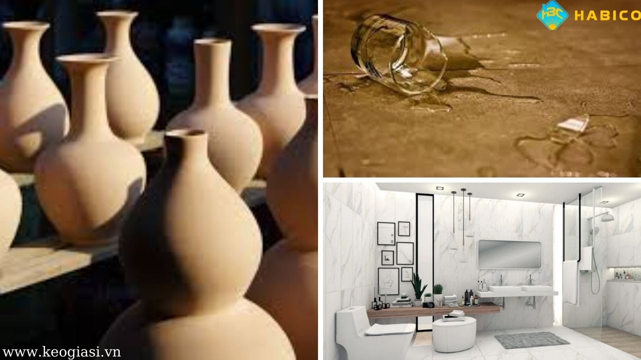 Kết dính thủy tinh, gạch, gốm sứ và vật liệu siliceous