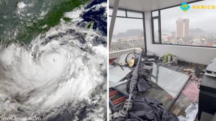 Nguy cơ kính vỡ từ siêu bão Yagi