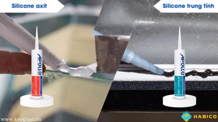 So sánh keo silicone trung tính và axit