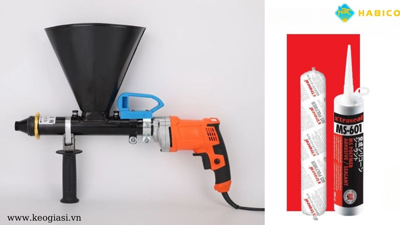 Súng bắn keo silicon điện