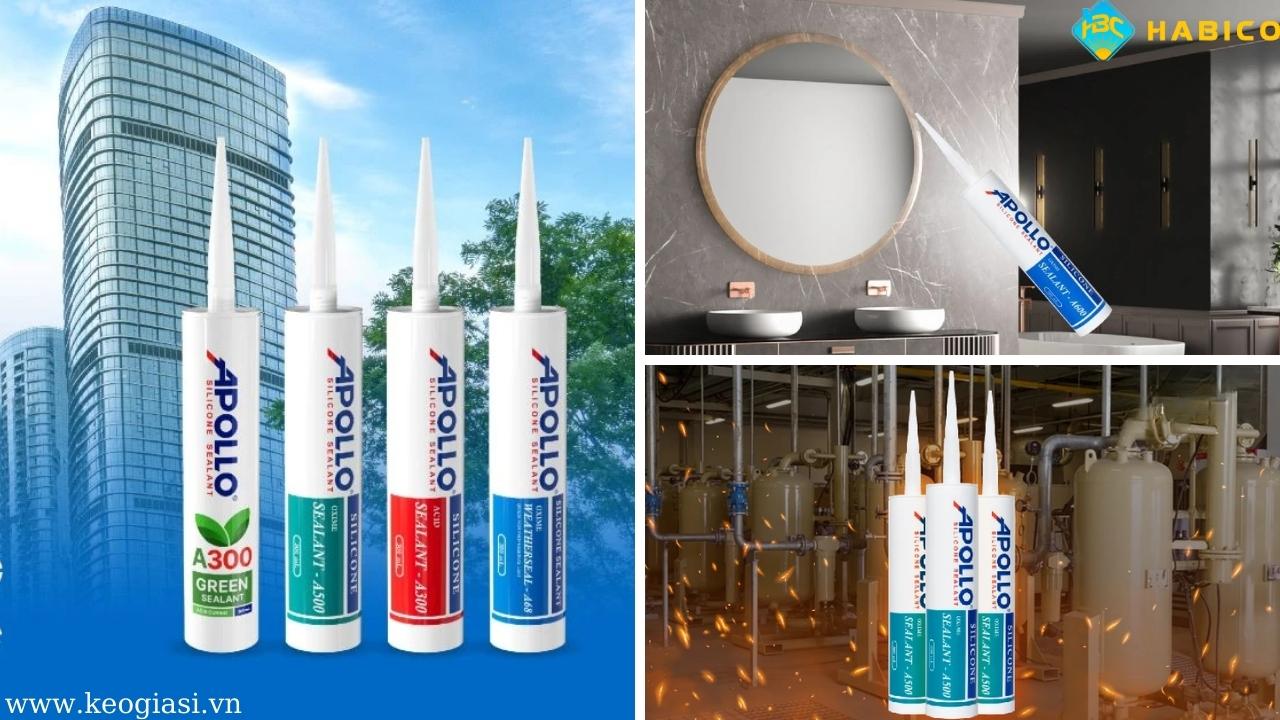 Ứng dụng thực tế của keo Apollo Silicone