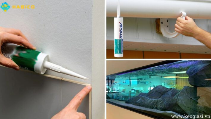 Ứng dụng thực tế của keo silicon dán nhựa