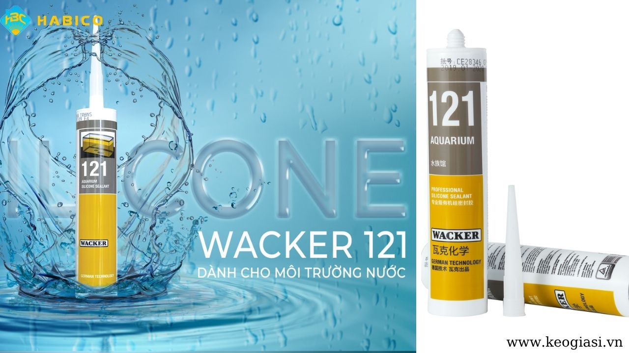 Ưu tiên chọn Keo Silicone Wacker 121 cho hồ cá