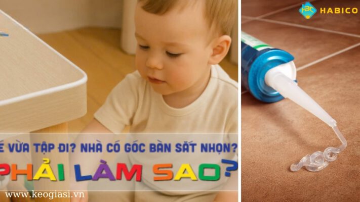 Vì sao nên dùng keo silicone trong nhà có trẻ nhỏ